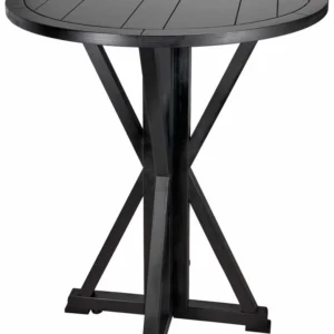 36" (3 Foot) Black Round Farm Cocktail Table