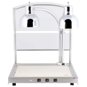 Alto-Shaam CS-200S Heated Dual Lamp Carving Station with Sneeze Guard - 120V