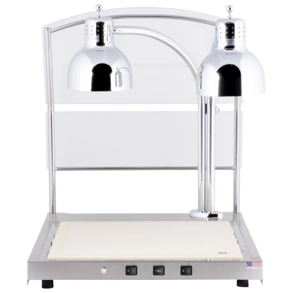 Alto-Shaam CS-200S Heated Dual Lamp Carving Station with Sneeze Guard - 120V