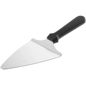 American Metalcraft 12 1/8" Pizza Server with Black Polypropylene Handle